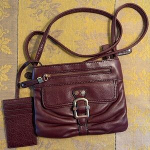 Women's Etienne Aigner Crossbody Shoulder Bag Burgundy